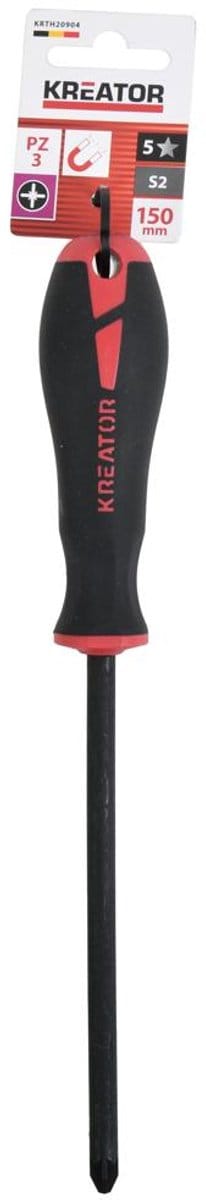 Kreator Schroevendraaier KRTH20904 - Schroevendraaier pozidriv 150mm, PZ3 - hoge kwaliteit