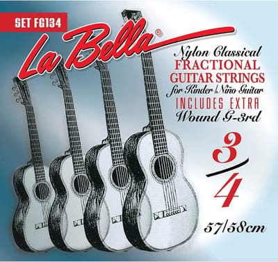La Bella L-FG134 snarenset voor klassieke gitaar, verzilverde bassnaren