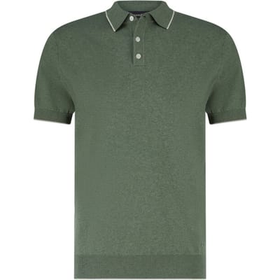 Poloshirt Scotland Blue groen gemêleerd 100% katoen
