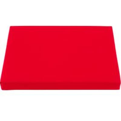 Zitkussen  voor deksels uit de Economy-serie - schuim - 400 x 300 mm - rood - ons merk Schaefer Shop Pure