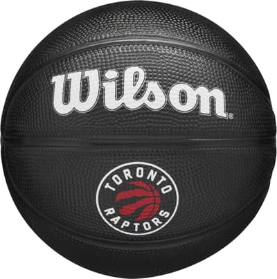 Wilson Nba Team Tribute Toronto Raptors Mini Basketbal Bal Zwart 3