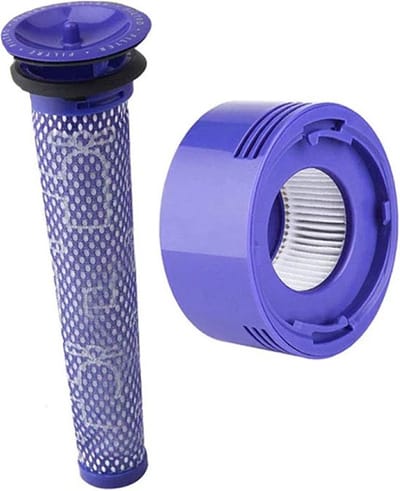 1x Filter voor Dyson V8 & V7 – Vervangingsfilter Compatibel met Animal, Absolute, Motorhead, Fluffy, SV10 – HEPA Achterfilter – Geschikt voor DC58/DC59/DC61/DC74 – Wasbaar & Herbruikbaar