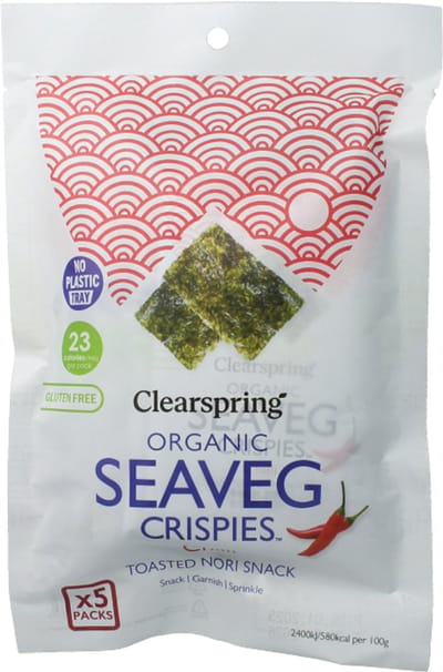 Clearspring Seaveg - crispies chilli multipack bio 20 Gram