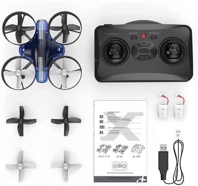 Thuys – Drone Kind – Drone Voor Kinderen – 8cm x 8cm x 5cm – Blauw