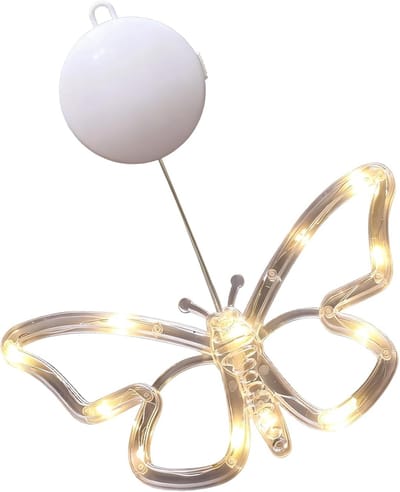 Sierverlichting Vlinders - Decoratieve Lampjes - Slaapkamer Decoratie - Batterijgevoed Draadloos - 18x10 cm - Meerdere Kleuren