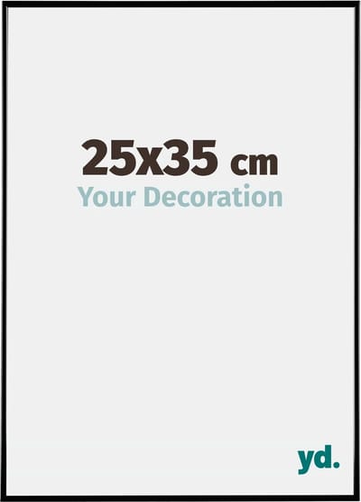 Your Decoration - Fotolijst 25x35 cm - Kunststof - Zwart Hoogglans - Evry