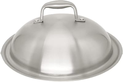 Rond Pannendeksel - Deksel Hoge Boog - Koken en Sudderen - Verdikt Roestvrij Staal - 28cm - Zilver