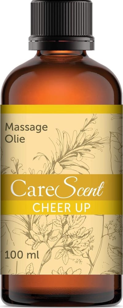 CareScent Cheer Up - Massage Olie - Bevat Etherische Olie - Citroen, Ylang ylang, Gember, Jeneverbes - 100 ml