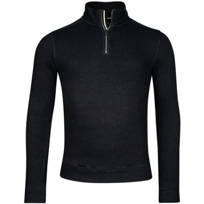 Giordano Trui Riccardo Quarter Zip Sweat Knitted Doubleface Navy / male