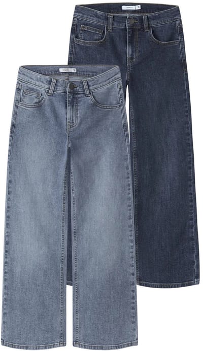 Name it 2 broeken meisjes - medium en dark blue - NKFrose - maat 128