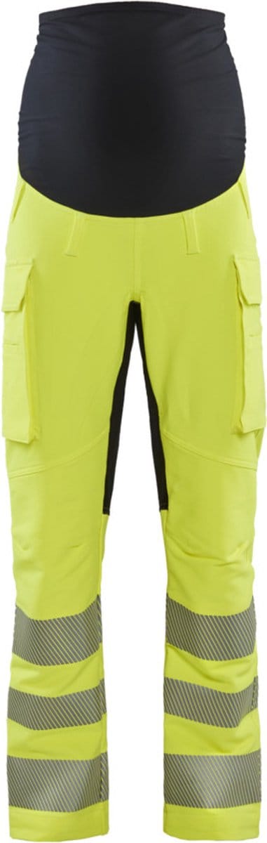 Blaklader High Vis Zwangerschapsbroek met 4-weg stretch 7100-1642 - High Vis Geel/Zwart - M