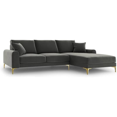 4.5-zitshoekbank Madara rechts velvet | Mazzini Sofas