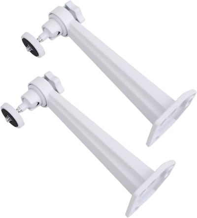 Beveiligingscamera Beugel - Metalen Muur Plafond - Camera Plaatsing - 360 Graden Draaibaar - 2 Stuks - Wit