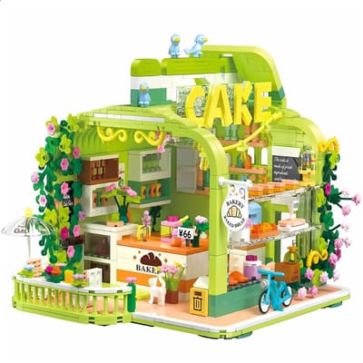 Zhe Gao - Banket bakkerij | Mega poppenhuis niet compatibel met lego mould king | Classic creator STEM educatief speelgoed bouwpakket | botanical bloemen huis modelbouw modulaire architecture gebouwen voor volwassenen | 1131 bloks