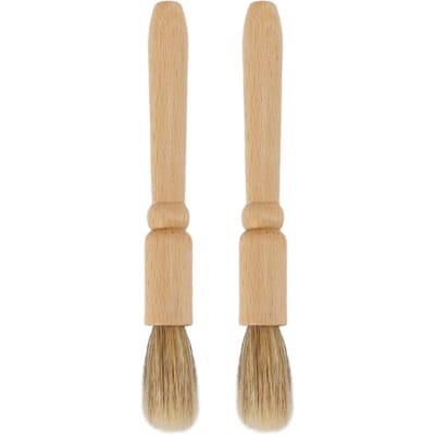 2 Stuks Koffiemolen Reinigingsborstel Houten Tafelblad Borstel Reiniger voor Boon Graan Koffie Gereedschap beige