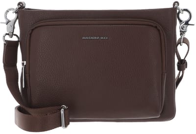 MANDARINA DUCK Leren schoudertas Mellow Leather Crossover Bag Milk Chocolate bruine