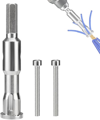 Dailygoody - Wire Twister - Drilling Tool - Handig en draagbaar - Zilver - Kabelverbinder - Voor elektrische en handmatige boren - Galvanized steel