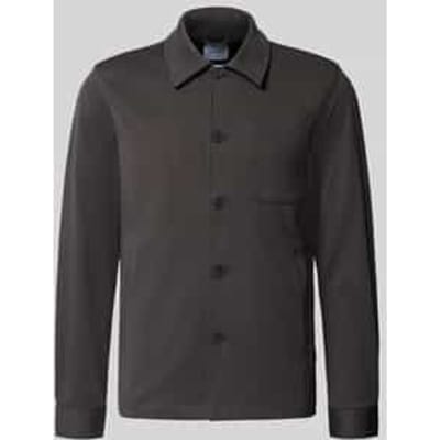 Slim fit overshirt met viscosemix