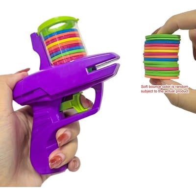 Buitenspel voor Kinderen Schuimschijf Schiet Speelgoed Vliegende Schijf Lanceerpistool Dubbel Ouder-kind Interactief Speelgoed Ideaal voor Kindercadeaus paars