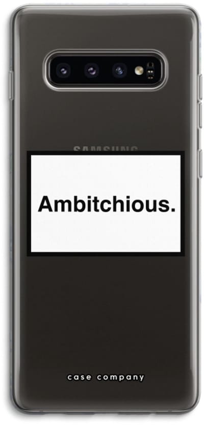 Case Company® - Hoesje geschikt voor Samsung Galaxy S10 4G hoesje - Ambitchious - Soft Cover Telefoonhoesje - Bescherming aan alle Kanten en Schermrand