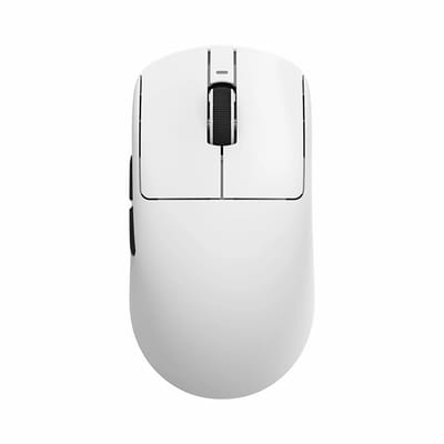VXE R1 PRO Max - Draadloze Gaming-Muis - 48g - PAW3395 Sensor - Ultralicht - 4000 Hz Polling Rate - Oplaadbare 500 mAh Batterij - Kailh Sword Switches - Ice-Feel Coating - Wit