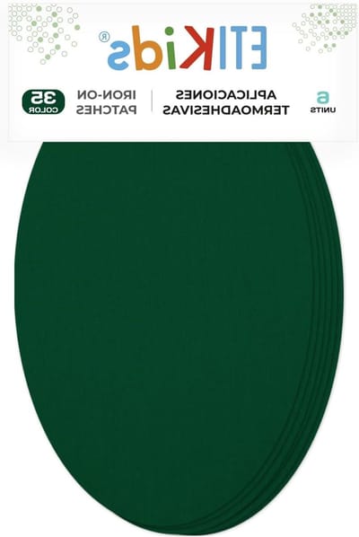 6 Strijkbare knielappen en ellebooglappen bescherming en reparatie van broeken, jassen, truien en overhemden 16×10 cm. Jadegroen