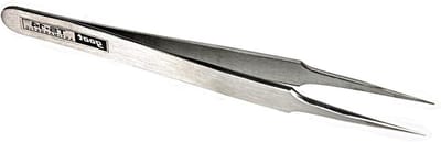 Precisie Pincet - Fijne Punt - Precisie Werk - Niet-magnetisch Roestvrij - 115 mm - Zilver