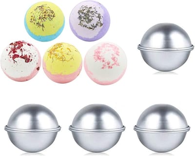 Badbom Vormen - DIY Set - Zelf Maken - Stevig Aluminium - 8 Stuks - Zilver