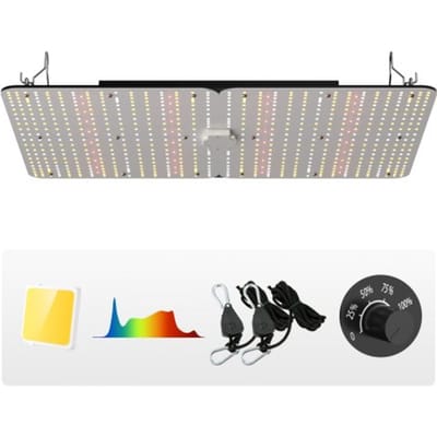 VEVOR 300W dimbare plantenlamp 40x60x12cm LED-plantenlamp 710x Samsung 281B Full Spectrum 40000lm lichtstroom groeilamp 760nm infraroodgolflengte plantenlamp kas kweektent balkon