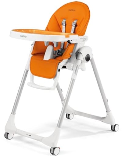 Multifunctionele hoge stoel voor baby's en peuters - Verstelbare zithoogte en ligpositie - Afneembaar dienblad