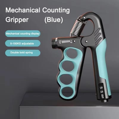 5-100kg Gripsterkte Gym Pols Expander Handversterker Verstelbare Spierherstel Fitness Handkrachtoefening - Blauw