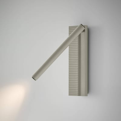 Bover LED wandlamp Arid A/03 grijs, aluminium, 2.700 K