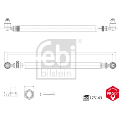 Spoorstang FEBI BILSTEIN 175163