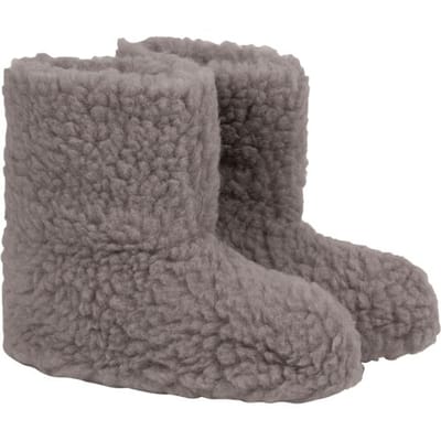 Texels Wol Sloffen  Grijs - Gemaakt van 100% zuiver Texels scheerwol - Texelse wollen sloffen - 36-38