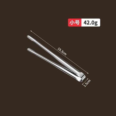 Pinces à barbecue en acier inoxydable pinces à pain japonaises pinces alimentaires pinces à steak pinces à barbecue allongées gadgets de cuisine gray