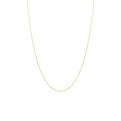 Lucardi Dames Ketting gourmet schakel diamond cut - 9 karaat - Ketting - Cadeau - 41 cm - Geelgoud