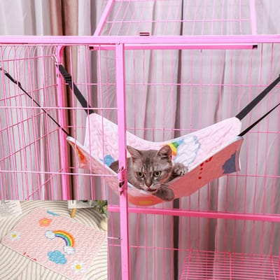Nieuwe Kattenhangmat Kooi met Kattenhangmat Hangend Nest Katten Schommel Hangend Kattennest Huisdier Kat Hangmand Hangbed S