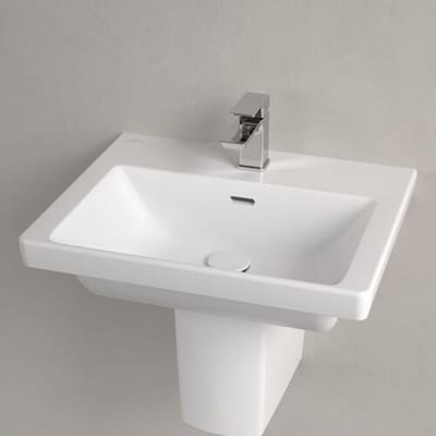 Villeroy & Boch Subway 3.0 washbasin 55 cm, with 1 tap hole, with overflow 4A705501
