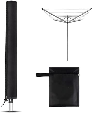 Dailygoods- Droogmolen Afdekking Robuust - Beschermhoes - Waterafstotend - Anti-UV - Ritssluiting - 168 x 16 x 16 cm - Wasrekhoes