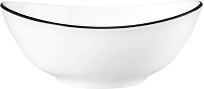 Seltmann Weiden Modern Life Black Line Suppenschotel ovaal l: 16 cm / h: 4 cm / 0,42 L