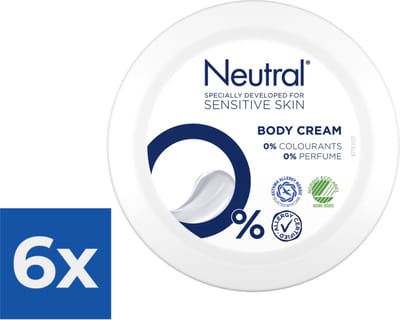 Neutral Parfumvrij Body Cream 250 ml - Voordeelverpakking 6 stuks