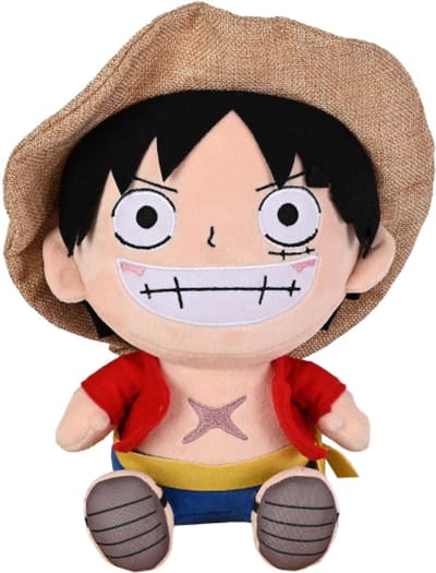 Luffy - One Piece Pluche Knuffel 27 cm {Anime Manga Luffy Plush Toy | Speelgoed Knuffelpop voor kinderen jongens meisjes | Dragon Ball Z, Naruto, My Hero Academia}