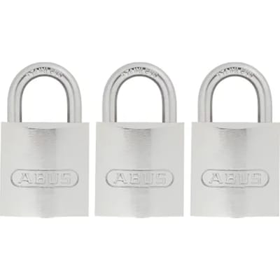 Abus Hangslotset Kbib2/30 - Massief Messing, Waterbestendig - Behuizing 28,5 Mm - Set Van 3 Stuks