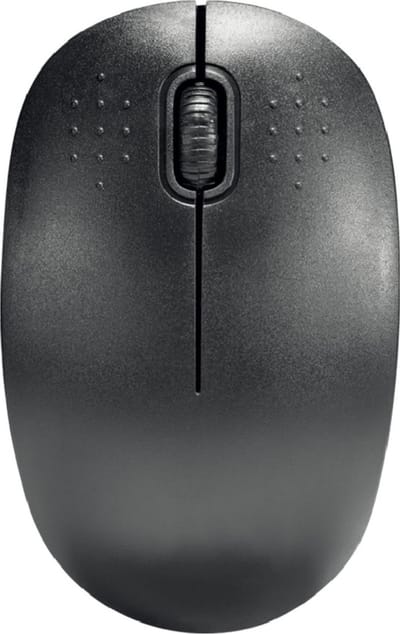 Benson Draadloze ergonomische mini-muis - compact - zwart - werkt op AA-batterijen - inclusief dongle