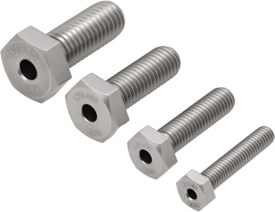 Set van 4 RVS Holle Schroeven M6 t/m M12 voor Gebroken Bouten en Schroefdraad Reparatie