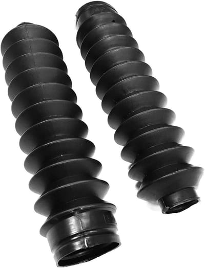 Rubberen Balgen - Motor Beschermers - Vork Beschermen - Hoge Kwaliteit Rubber - 215 mm Lengte - Zwart