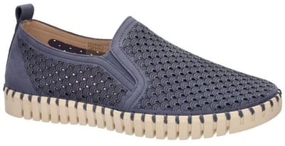 Instappers Heren TULIP140MEN beige zool - 636 Grey Blue