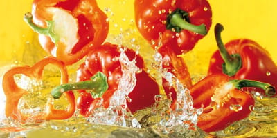 Kunstdruk Michael Meisen - Paprika 100x50cm