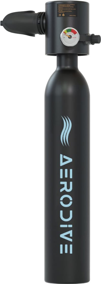 AeroDive - T500 - Mini duikfles - Vervulbaar - Mini Scuba tank - Duiktank - 10-12 min. Gebruiksduur - Eu Gecertificeerd