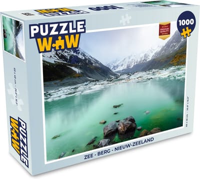 Puzzel Zee - Berg - Nieuw-Zeeland - Legpuzzel - Puzzel 1000 stukjes volwassenen